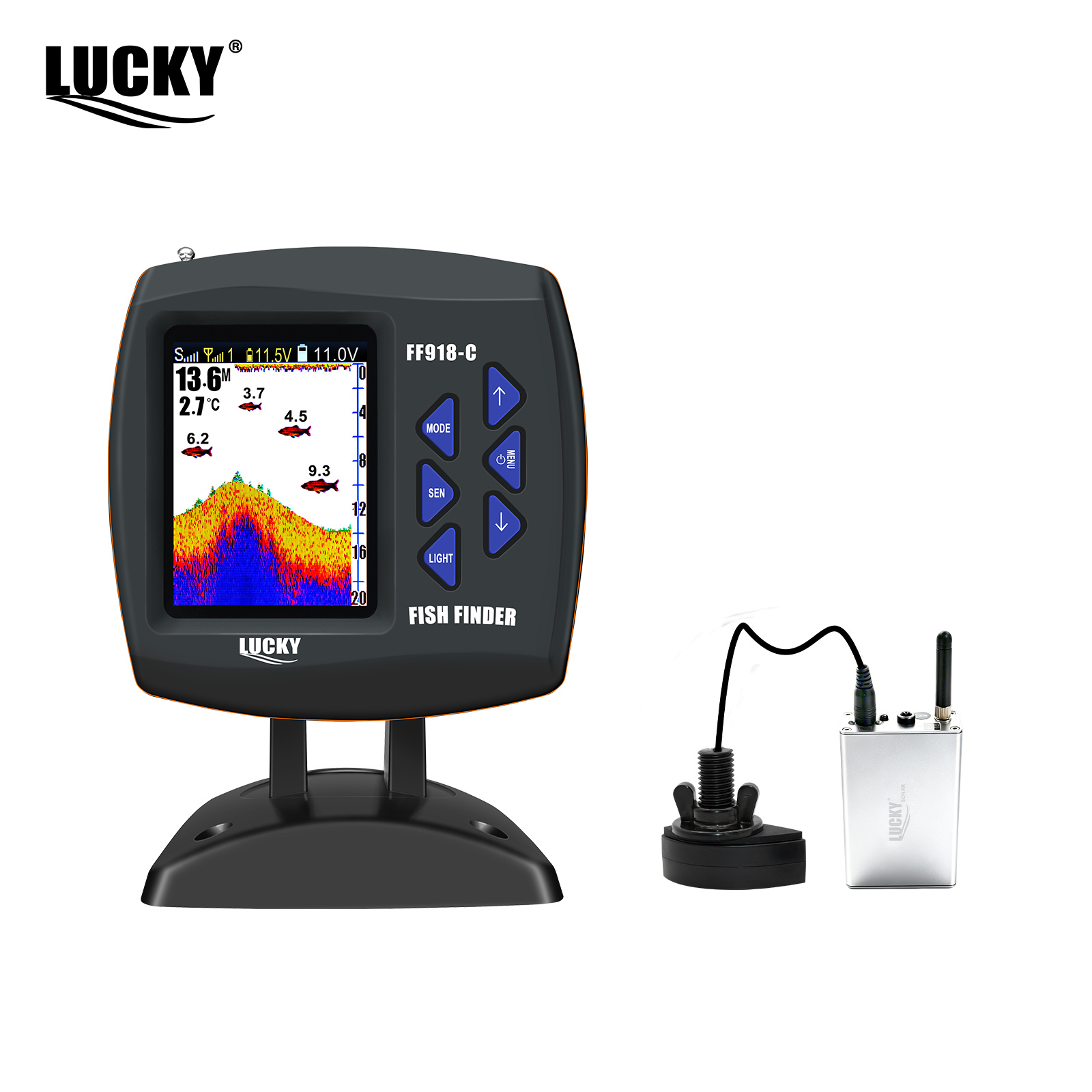 Fish Finder Transducer - Barco de Controle Remoto Sem Fio