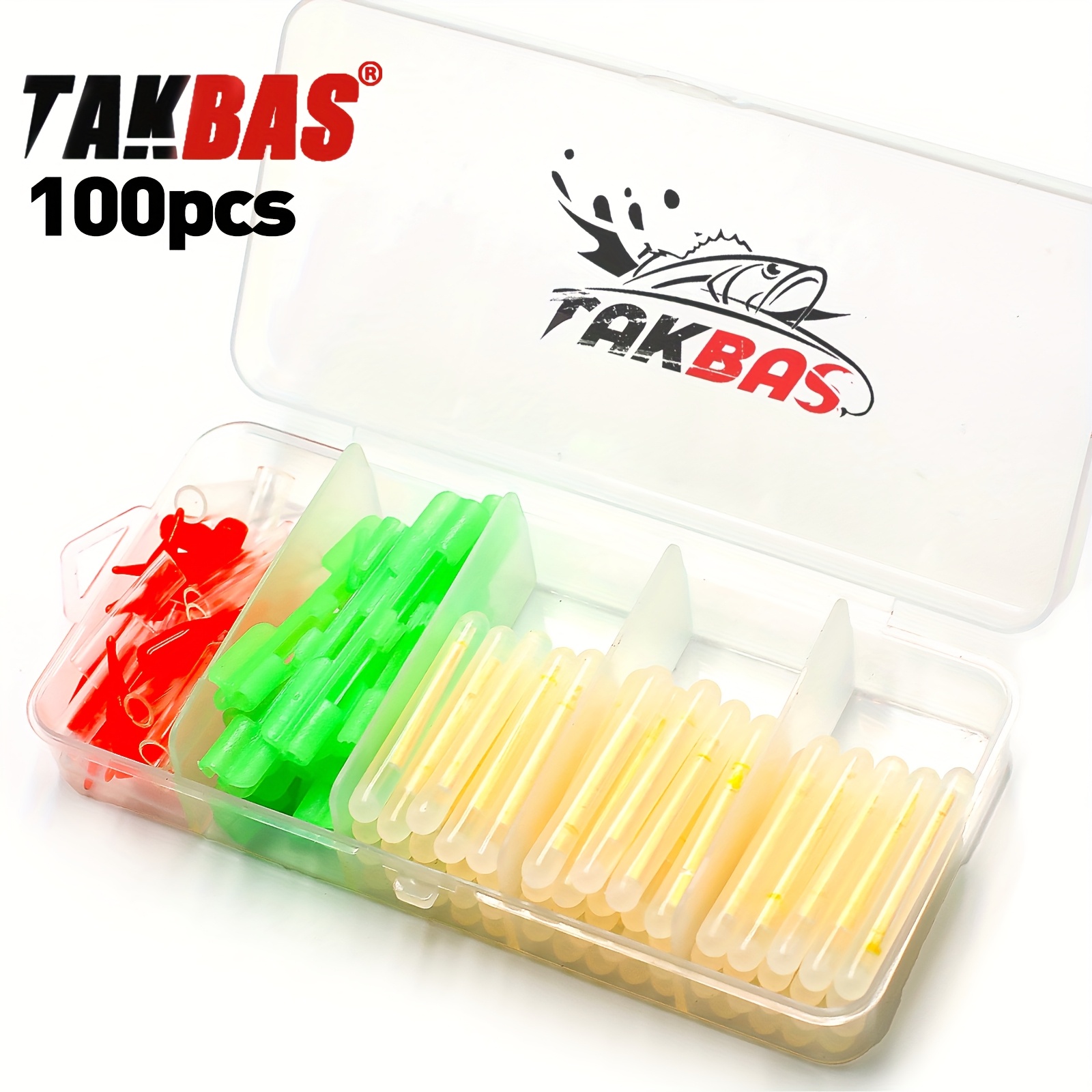 Bite Alarm - Conjunto de varas brilhantes de pesca,