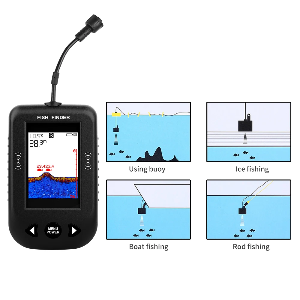 Alarme 100m portátil sonar loc - Fish Finder Portable avaliação e preço