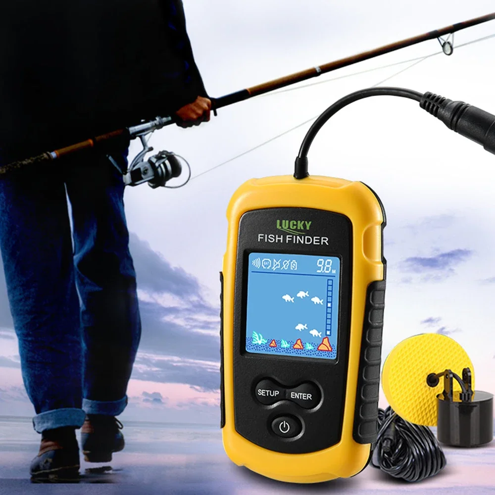 Lucky lcd tela colorida portát - Fish Finder Portable avaliação e preço