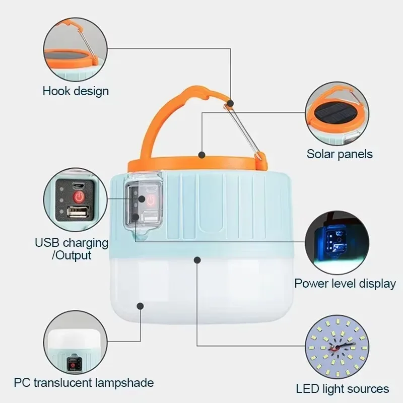 Lanterna de acampamento solar  - Fishing Light avaliação e preço
